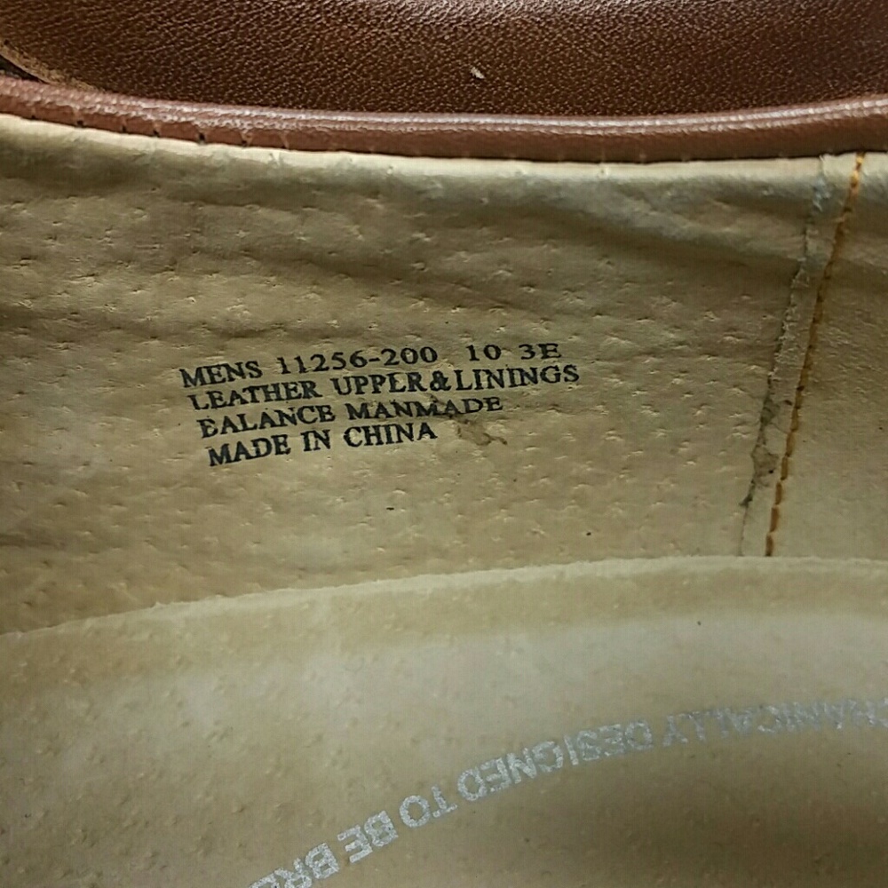 Florsheim Oxford Brown Leather Dress Shoes size 10 3E - Picture 5 of 8